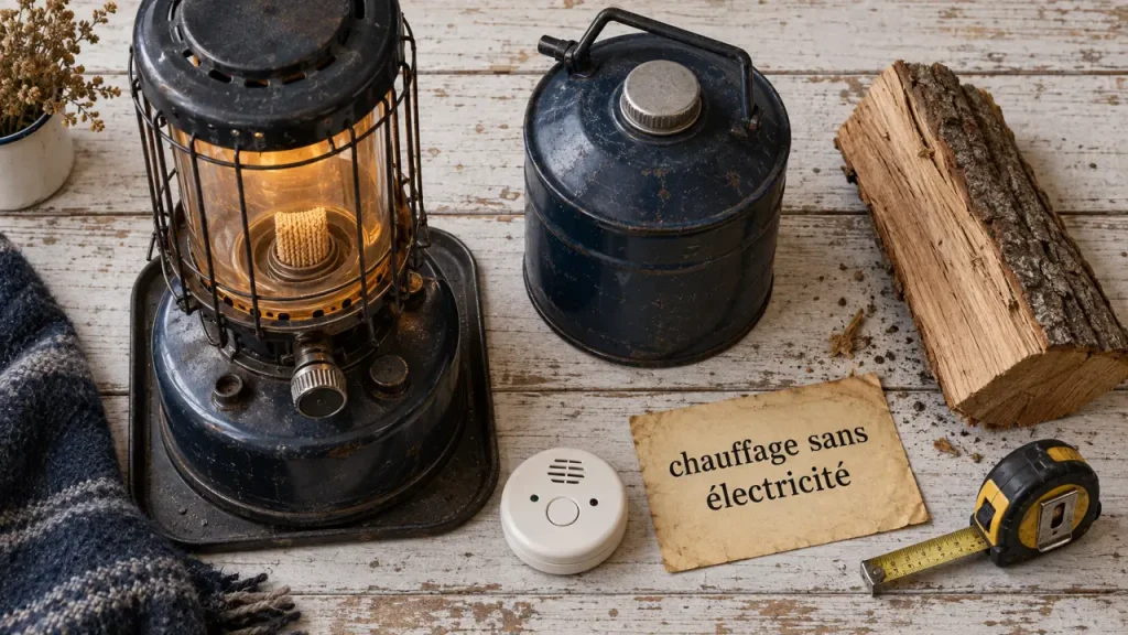 Quel chauffage d’appoint sans électricité choisir : autonomie, coût ou sécurité ?