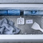 Temps avant de remplir congélateur après dégivrage, -18 °C