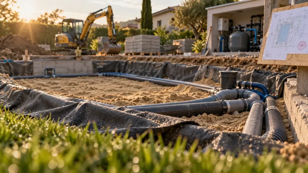 Fabriquer une piscine : le chantier se décide avant le terrassement
