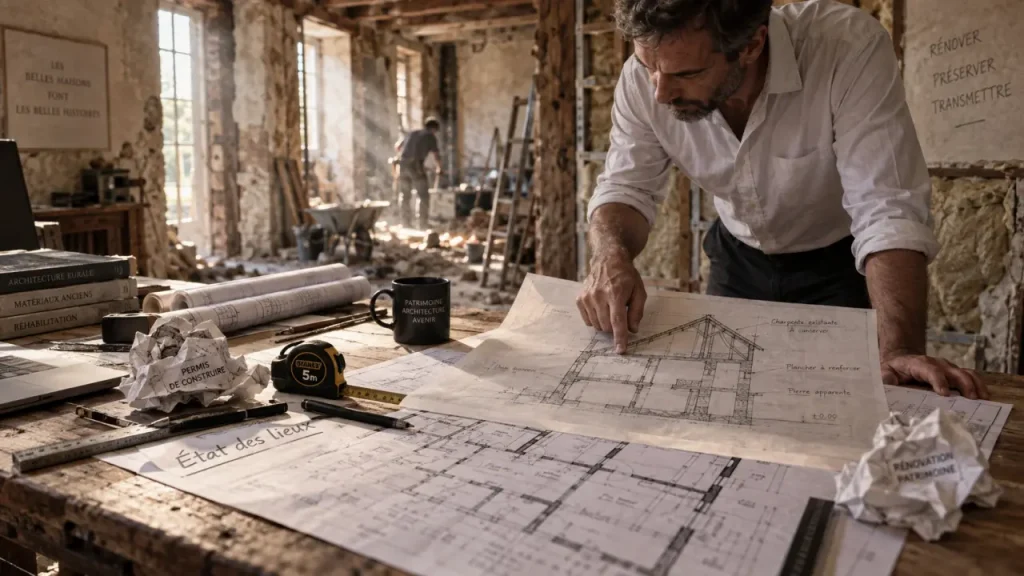 Rénovation de maison avec un architecte : diagnostic, budget et chantier maîtrisé